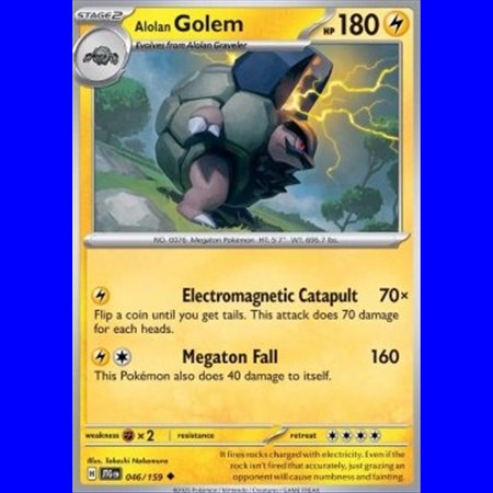JTG 046 - Alolan Golem - Reverse Holo