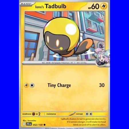 JTG 052 - Iono's Tadbulb - Reverse Holo