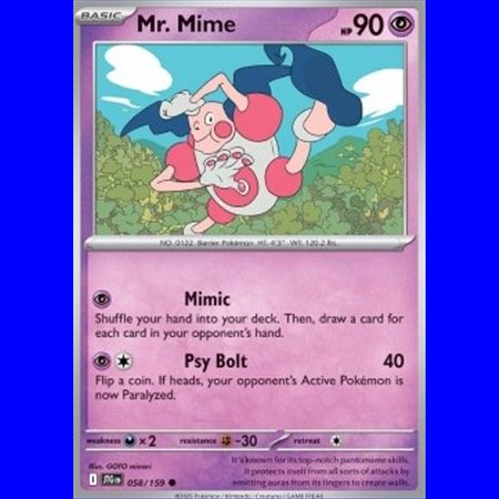 JTG 058 - Mr. Mime - Reverse Holo