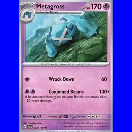 JTG 063 - Metagross - Reverse Holo