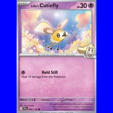 JTG 066 - Lillie's Cutiefly - Reverse Holo