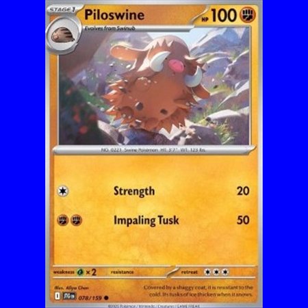 JTG 078 - Piloswine - Reverse Holo