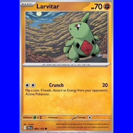 JTG 080 - Larvitar - Reverse Holo