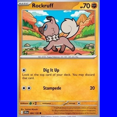JTG 084 - Rockruff - Reverse Holo