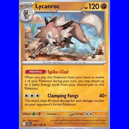 JTG 085 - Lycanroc - Reverse Holo