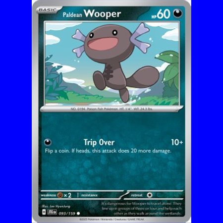 JTG 093 - Paldean Wooper - Reverse Holo