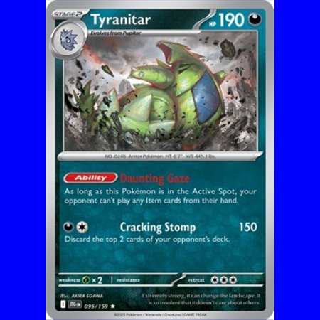 JTG 095 - Tyranitar - Reverse Holo