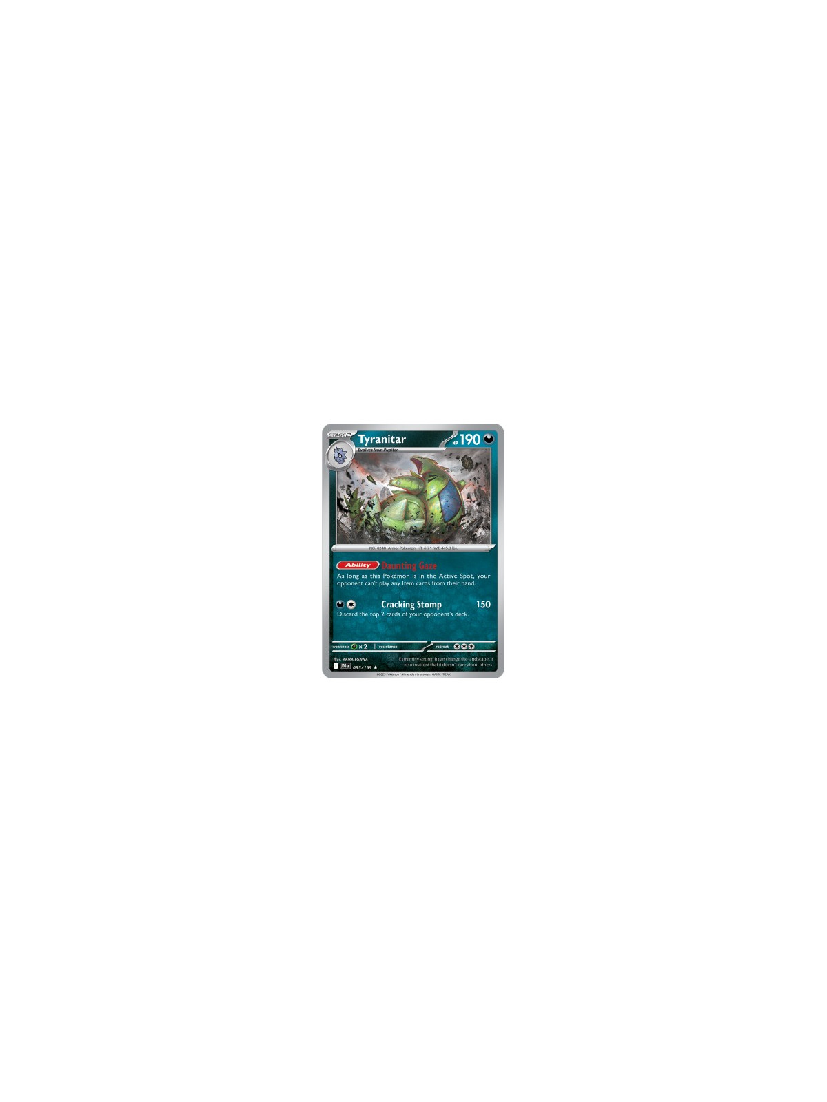 JTG 095 - Tyranitar - Reverse Holo