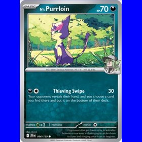 JTG 096 - N's Purrloin - Reverse Holo