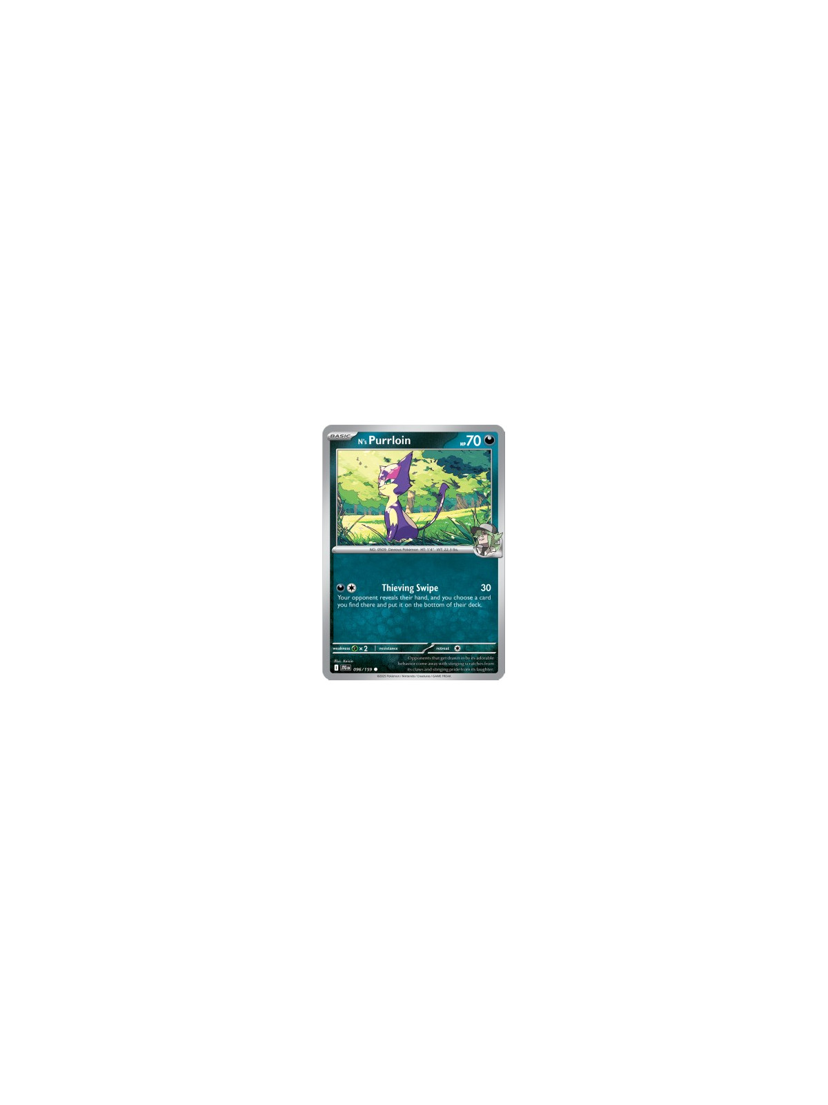JTG 096 - N's Purrloin - Reverse Holo