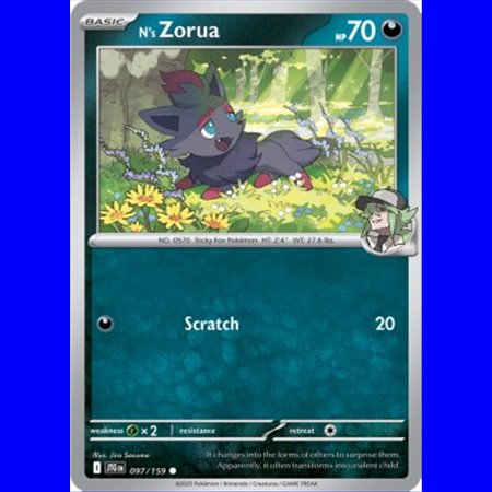JTG 097 - N's Zorua - Reverse Holo