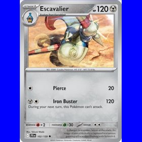 JTG 102 - Escavalier - Reverse Holo