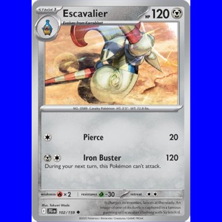 JTG 102 - Escavalier - Reverse Holo