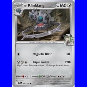 JTG 105 - N's Klinklang - Reverse Holo