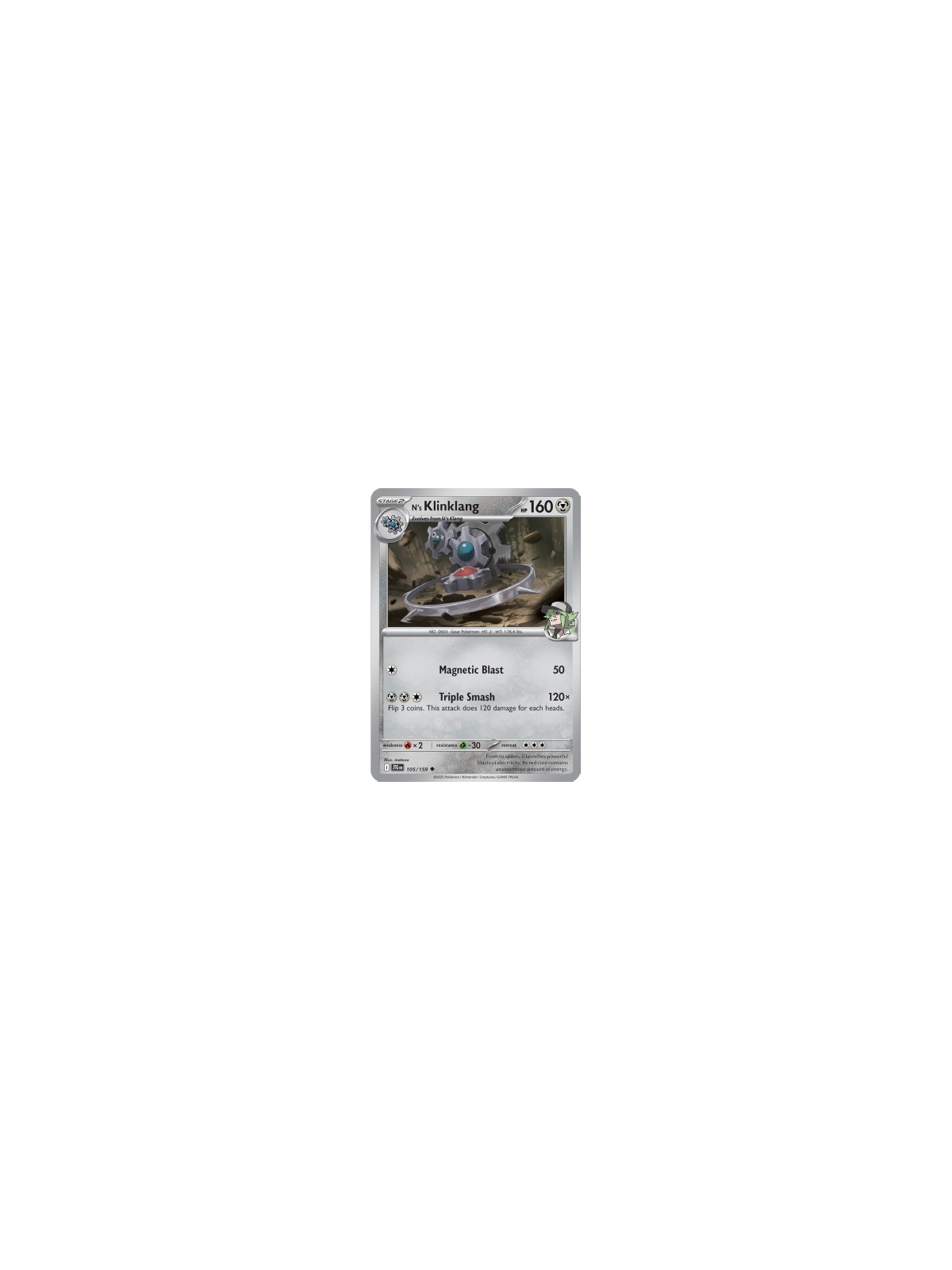 JTG 105 - N's Klinklang - Reverse Holo