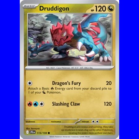 JTG 115 - Druddigon - Reverse Holo