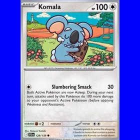 JTG 129 - Komala - Reverse Holo JTG 129 - Komala - Reverse Holo