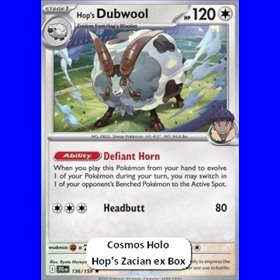JTG 136 - Hop's Dubwool - Cosmos Holo