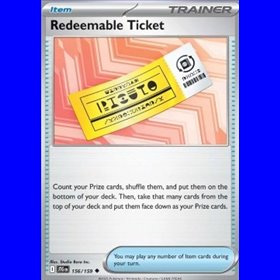 JTG 156 - Redeemable Ticket - Reverse Holo