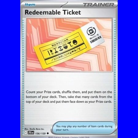 JTG 156 - Redeemable Ticket - Reverse Holo