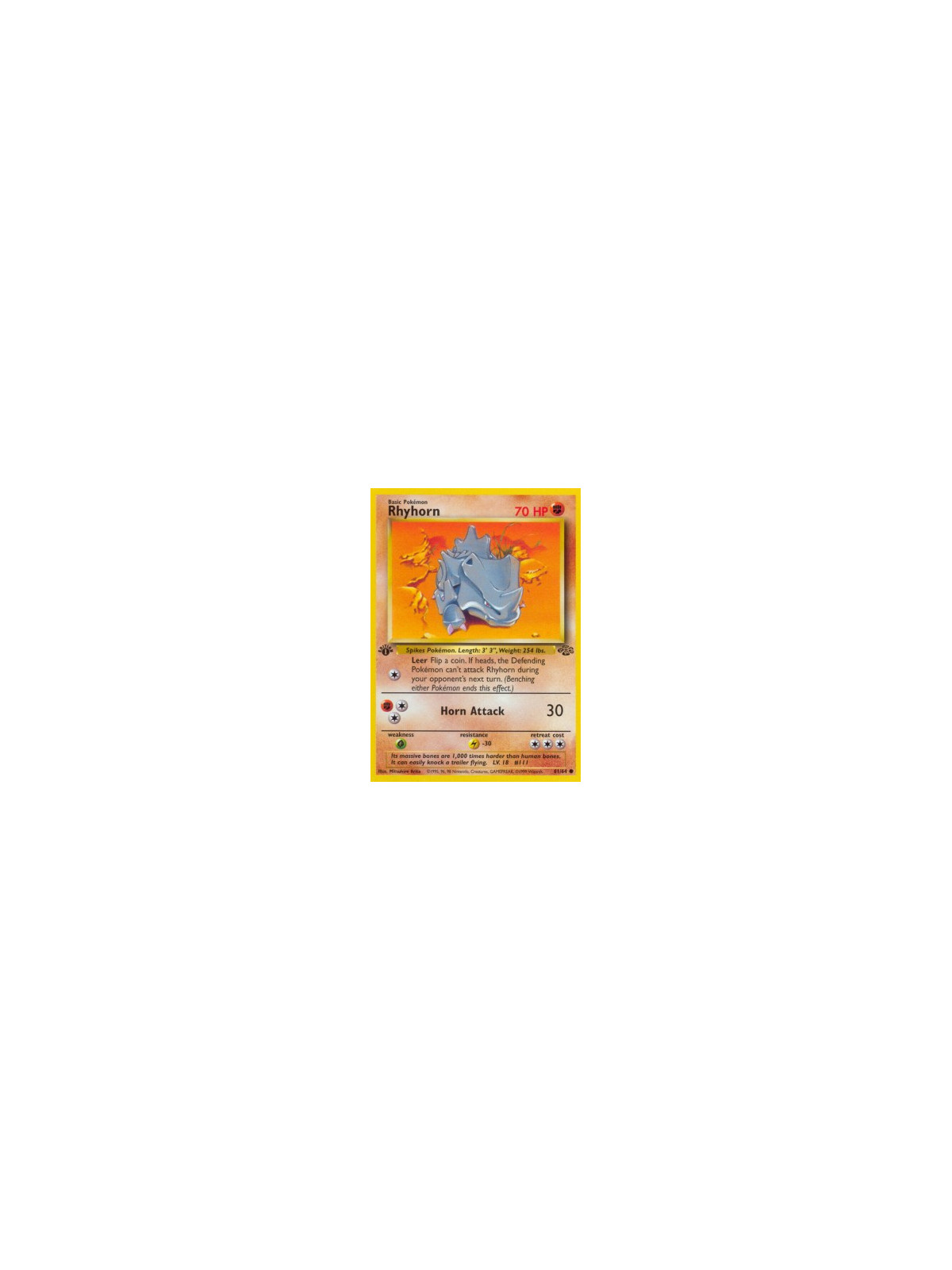 JUNL 061 - Rhyhorn - 1ste Editie