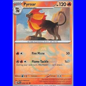 PRE 016 - Pyroar - MasterBall Reverse Holo