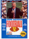 John Madden Football 92 - Sega Genesis