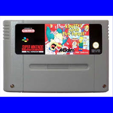 Krusty's Super FunHouse (losse cassette) - SNES