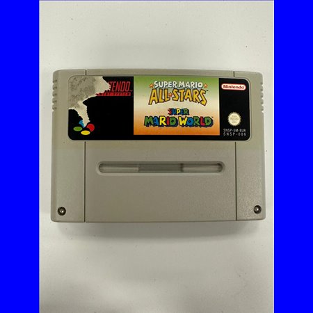 Super Mario All Stars & Super Mario World (Game Only, Slechte sticker) - SNES