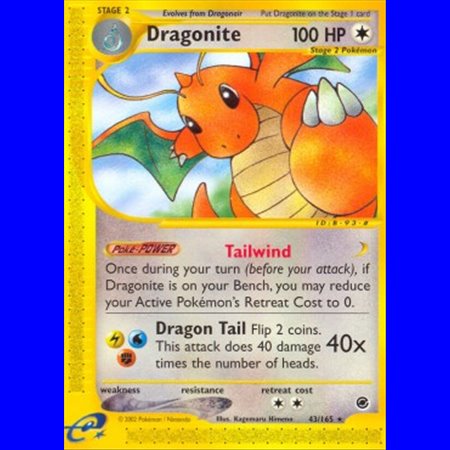 EX 043 - Dragonite - Reverse Holo