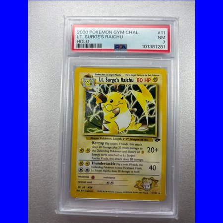 PSA - GC 011 - Lt. Surge's Raichu Holo (7)