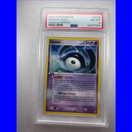 PSA - UF H/28 - Unown Holo (8)