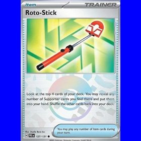 PRE 127 - Roto-Stick - PokeBall Reverse Holo
