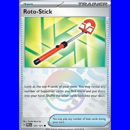 PRE 127 - Roto-Stick - PokeBall Reverse Holo