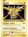 EVO 042 - Zapdos - Reverse Holo