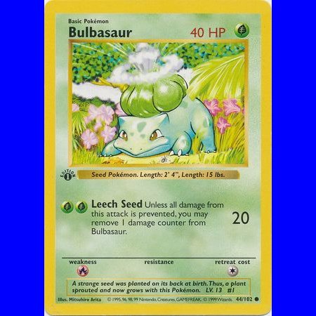 BS 044 - Bulbasaur - 1e Editie