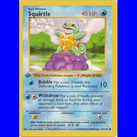BS 063 - Squirtle - 1e Editie BS 063 - Squirtle - 1e Editie