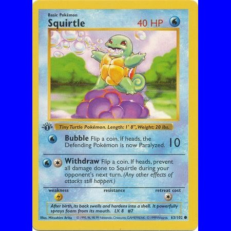 BS 063 - Squirtle - 1e Editie