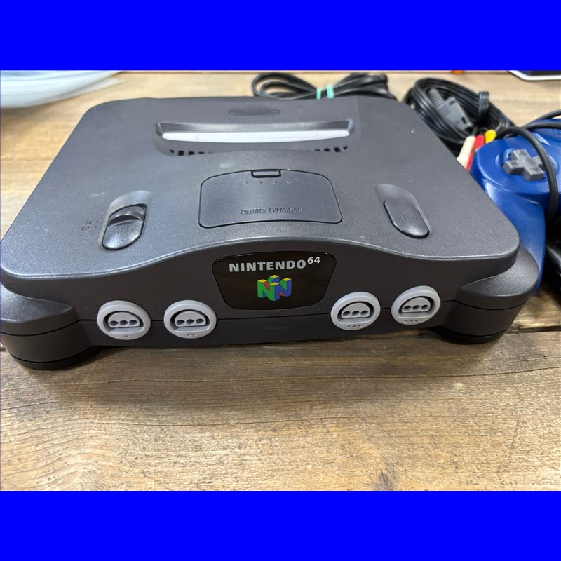 N64 Console Zwart incl. Blauwe Controller