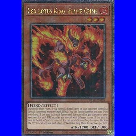 BLTR-EN028 - Red Lotus King, Flame Circle (V.2) - 1st Edition