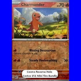 MEW 004 - Charmander - Cosmo Reverse Holo MEW 004 - Charmander - Cosmo Reverse Holo