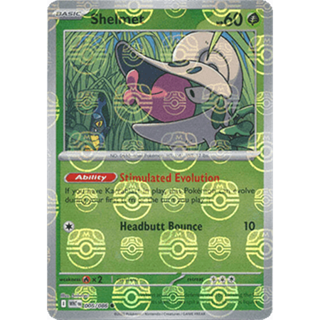 WHT 008 - Shelmet - MasterBall Reverse Holo