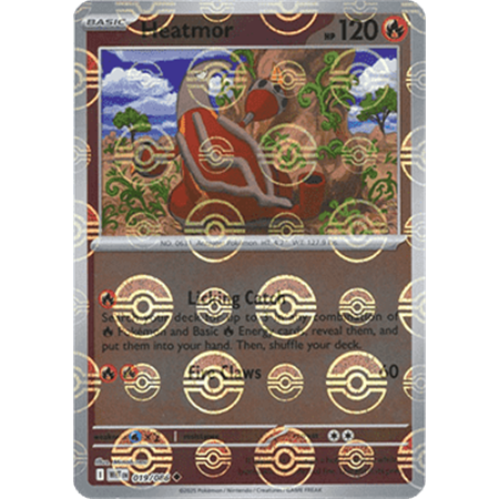 WHT 019 - Heatmor - PokeBall Reverse Holo