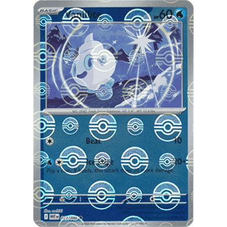 WHT 027 - Vanillite - PokeBall Reverse Holo