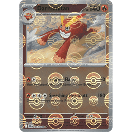 BLK 014 - Darmanitan - PokeBall Reverse Holo