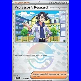 PRE 125 - Professor's Research - Professor Sycamore - PokeBall Reverse Holo