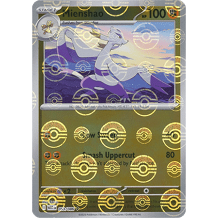 WHT 053 - Mienshao - PokeBall Reverse Holo
