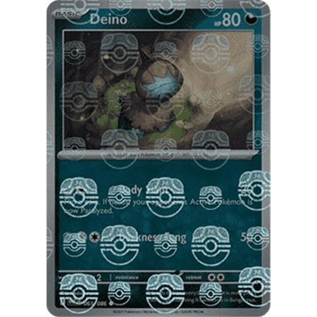 WHT 065 - Deino - MasterBall Reverse Holo