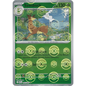 WHT 007 - Sawsbuck - PokeBall Reverse Holo WHT 007 - Sawsbuck - PokeBall Reverse Holo
