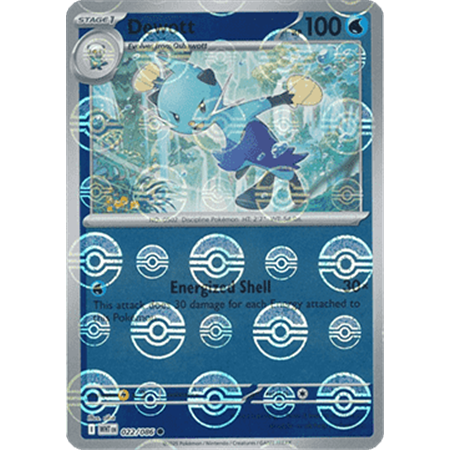 WHT 022 - Dewott - PokeBall Reverse Holo